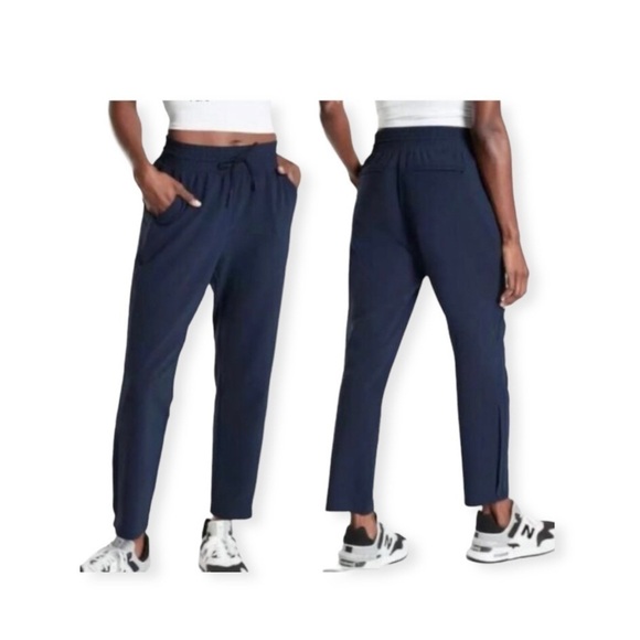 Athleta Metropolis Straight-Leg Pants in Navy Size 14. - Picture 1 of 12